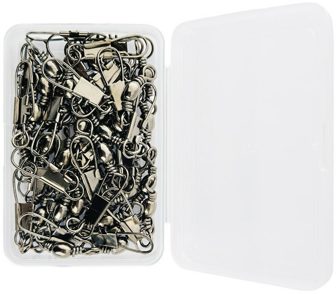 입질공방 인터락 스테인리스 니켈도금 대용량 스냅도래, 1개, 35개입