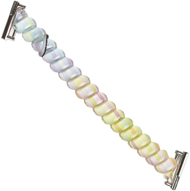 젤리타이거 갤럭시워치 호환 젤리 스프링 루프 스트랩 밴드 20mm, 라인파스텔, 1개