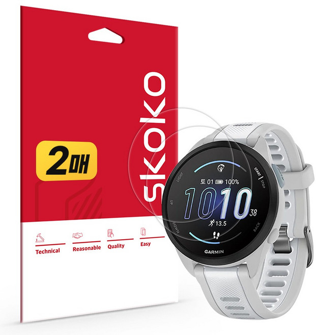 스코코 초고화질 트루컬러 AR 액정보호필름 2p 세트, 혼합색상, 1세트