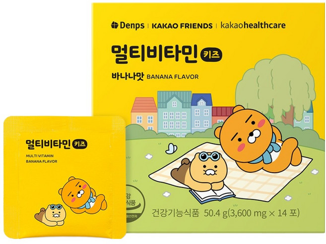 덴프스 카카오 멀티비타민 키즈 14p, 50.4g, 1개