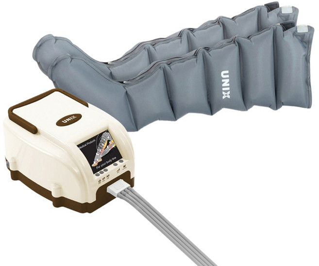 유닉스 맥스타 사지압박 순환장치 공기압 다리 마사지기, UAM-8700, 화이트