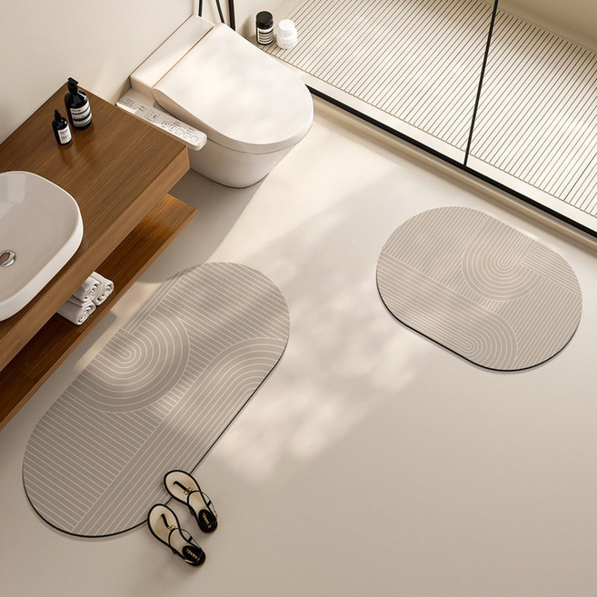 日常圖鑑 珪藻土廚房地墊 2件組, 類型 1