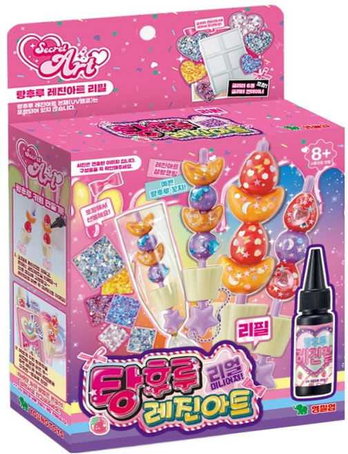 시크릿아트 탕후루 레진아트 리필, 혼합색상, 1개