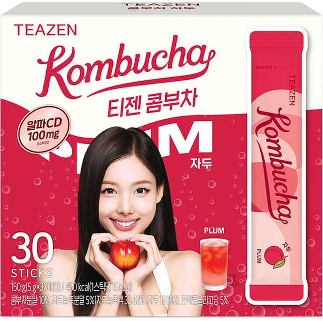 티젠 알파CD 콤부차 자두, 5g, 1개, 30개입 - 쿠팡