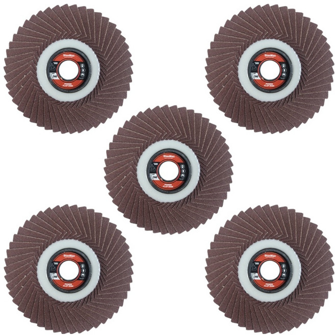 스탠맨 날개사포 해바라기형 240방 100mm, 5개