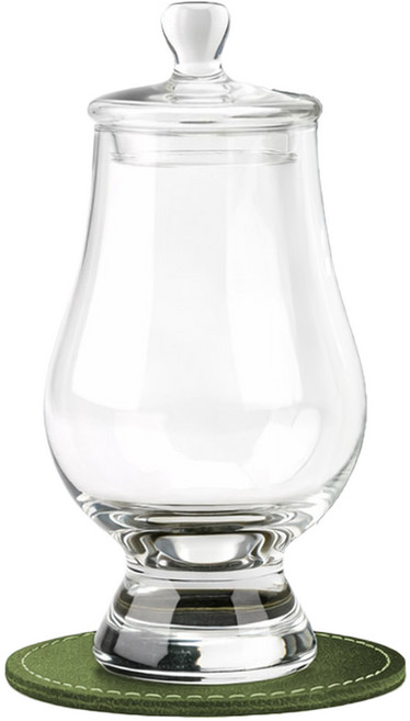 글렌캐런 글래스잔 STD + 마텐더 더캡 +가죽 코스터 올리브그린 세트, 1세트