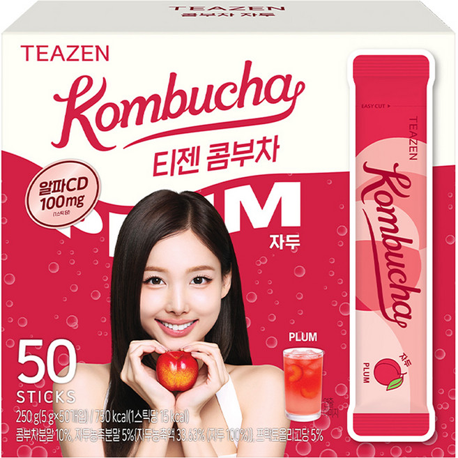 티젠 알파CD 콤부차 자두, 5g, 1개, 50개입