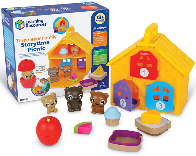 러닝리소스 곰세마리 피크닉 세트 LER9806, 혼합색상, 1세트
