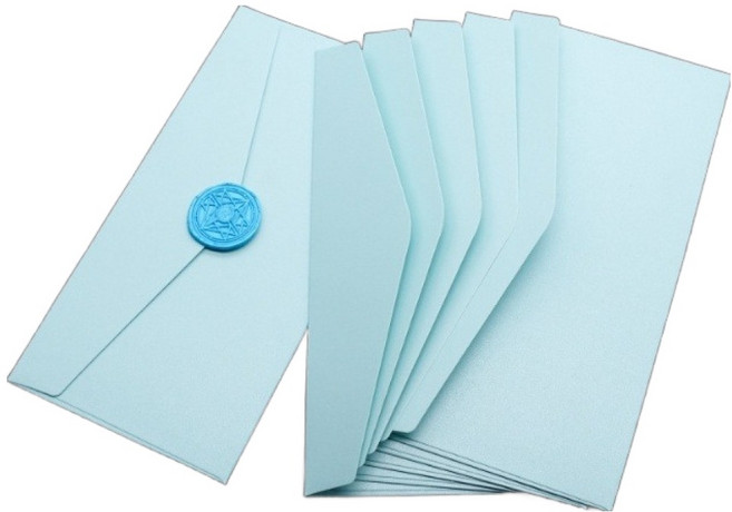 문구담 빈티지 펄 용돈 봉투 초대장 청첩장, 라이트 그린, 30개