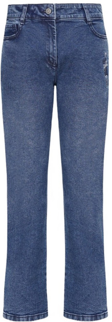 올리비아하슬러 여성용 메탈 로고 자수 데님 OHDSDP101