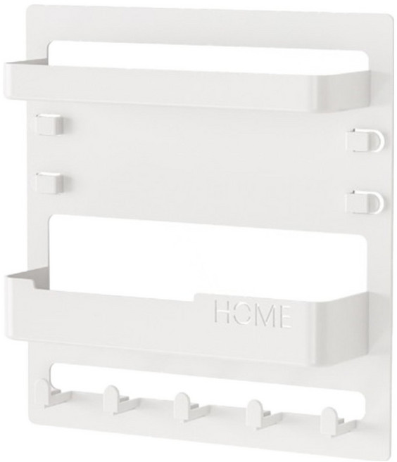 도담마켓 벽걸이 다용도 선반, 화이트, 1개
