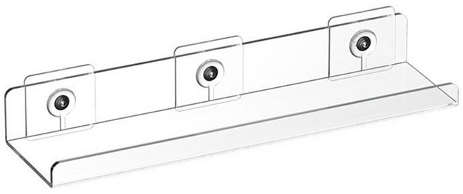 도담마켓 아크릴 벽걸이 선반, 투명, 1개