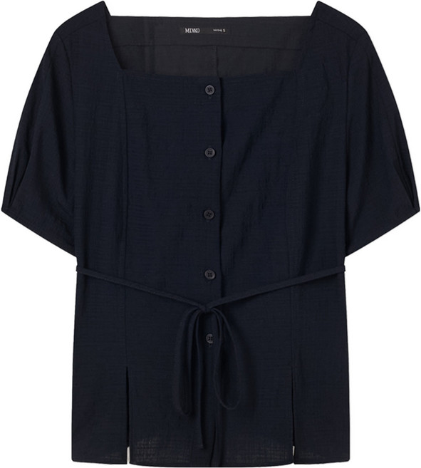 MIXXO 女款方領短袖上衣
