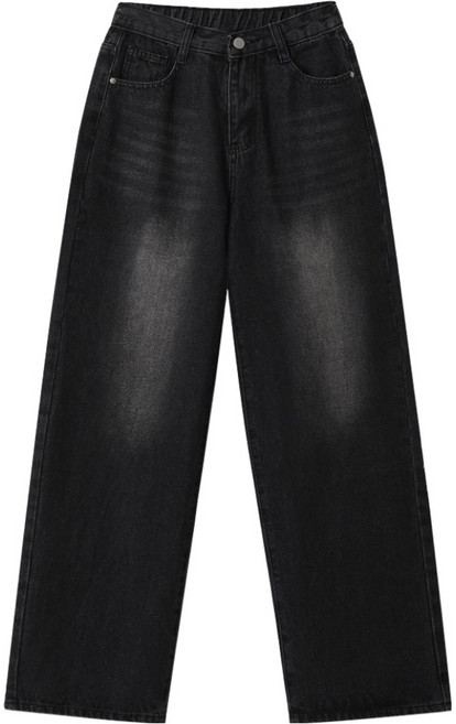 엠엔씨 남녀공용 뒷밴딩 와이드 롱기장 청바지 MDPT008IT