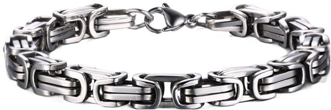 이츠굿텐 남성용 홀드체인 써지컬스틸 베이직 체인 패션팔찌