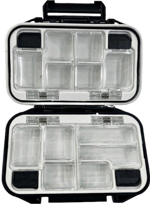 SRF 멀티 태클박스 낚시 소품 케이스, 1개, 블랙