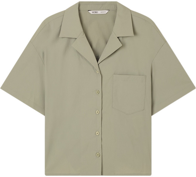 미쏘 여성용 포켓 반팔 셔츠