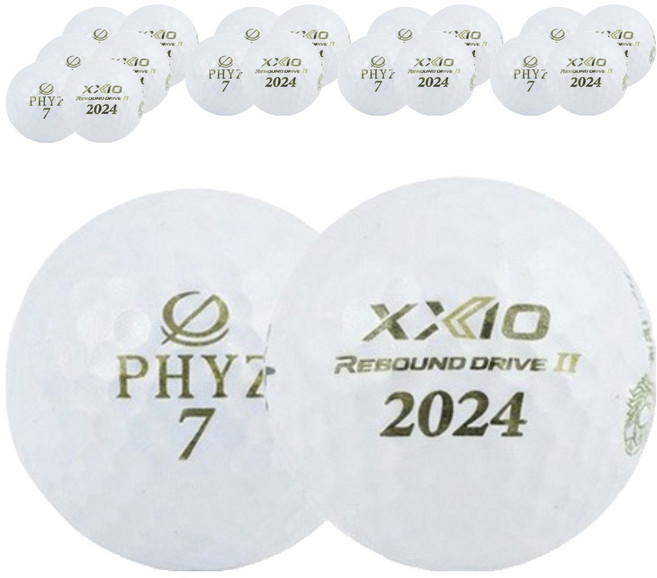 젝시오 파이즈 화이트 혼합 로스트볼 특A+ 42.67mm, 랜덤발송, 20개, 1개입