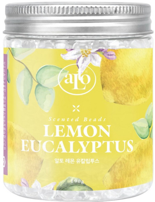 알토 다용도 차량용 비즈 방향제, 1개, 레몬유칼립투스