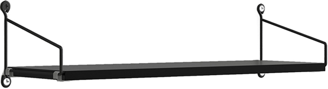 공룡마켓 무타공 벽걸이 프로젝터랙 수납선반, 블랙, 1단