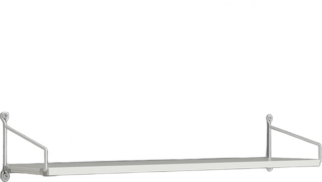 공룡마켓 무타공 벽걸이 프로젝터랙 수납선반, 화이트, 1단