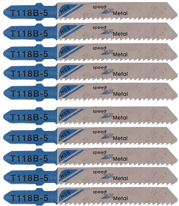 공구엔 직소기 톱날 T118B, 10개