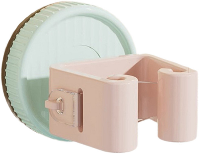 모드플러스 파스텔 벽걸이 흡착식 청소도구 걸이, 블루, 1개