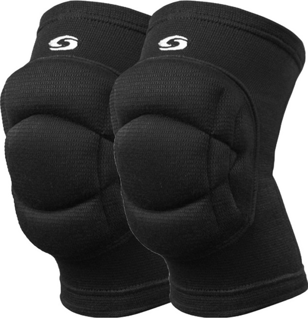 썬버드 스포츠 쿠션 무릎보호대 SB625 2p, 블랙, 1개