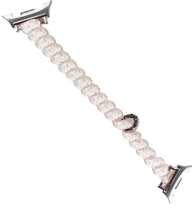 젤리타이거 갤럭시워치 호환 젤리 스프링 루프 스트랩 40 / 44 / 46mm, 핑크도트, 1개