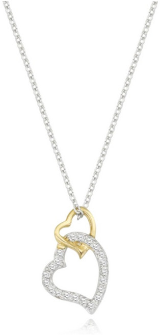 티르리르 여성용 인러브 더블 콤비 실버 목걸이 + 쇼핑백