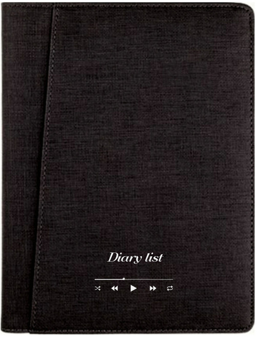 화신 고급 가죽 트윈링 다이어리 나만의 다이어리 리스트, 다크그레이, 1개