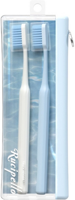 루치펠로 화이트닝 클리어칫솔 2종 파우치, 1개