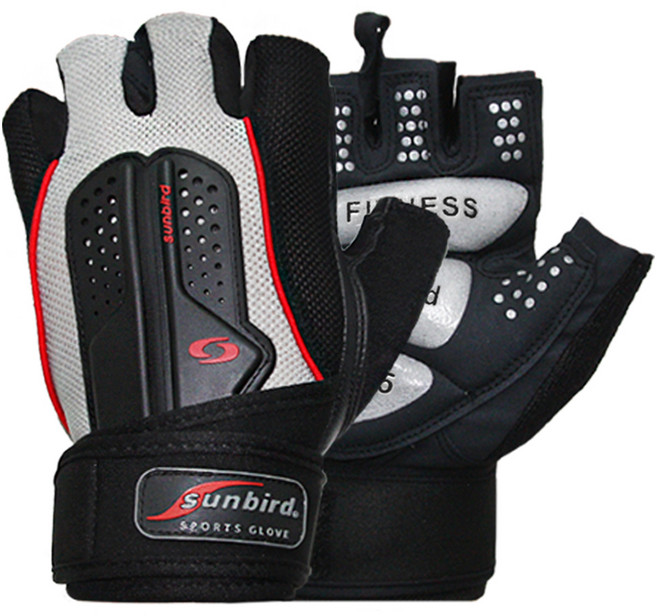 썬버드 헬스장갑 SB825, 그레이, 1세트