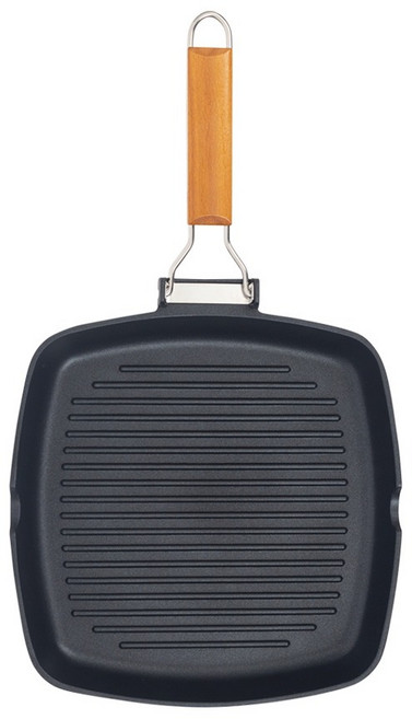 벨라쿠진 인덕션 IH 폴딩 핸들 캠핑 사각 그릴팬, 1개, 28cm