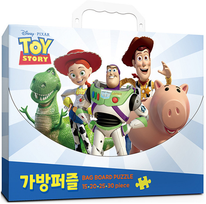 퍼즐라이프 디즈니 토이스토리 15p + 20p + 25p + 30p 가방퍼즐 세트, 1세트, 90피스