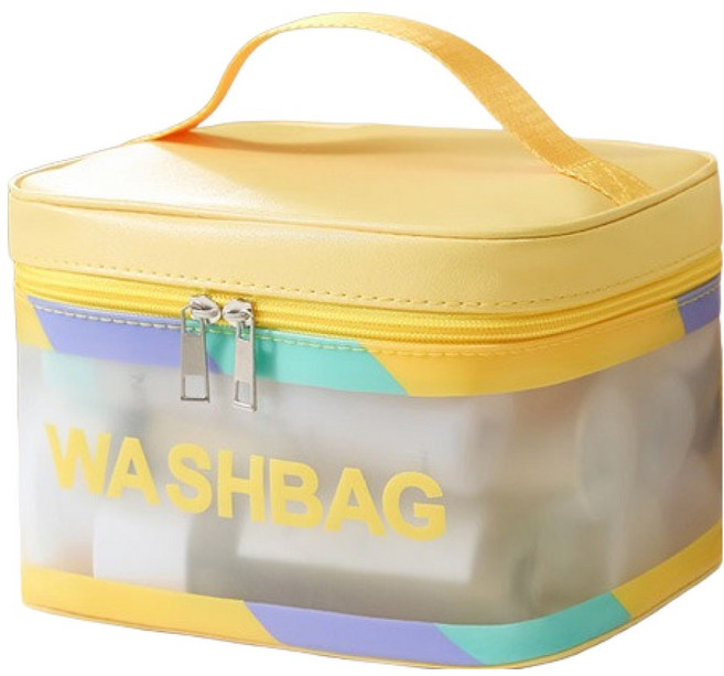 블럭마트 대용량 멀티수납 방수 목욕가방, TYPE1 옐로우