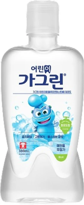 가그린 어린이 구강청결제 청포도향, 380ml, 1개 - 쿠팡