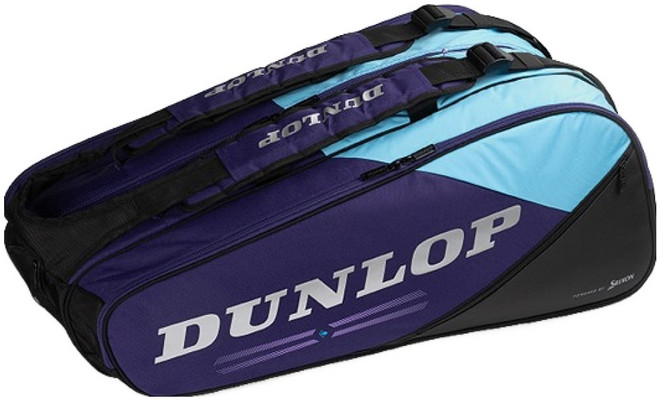 DUNLOP 26 FX PERFORMANCE 8RKT 球拍袋 10369990, VIOLET + BLACK + CYAN, 1個