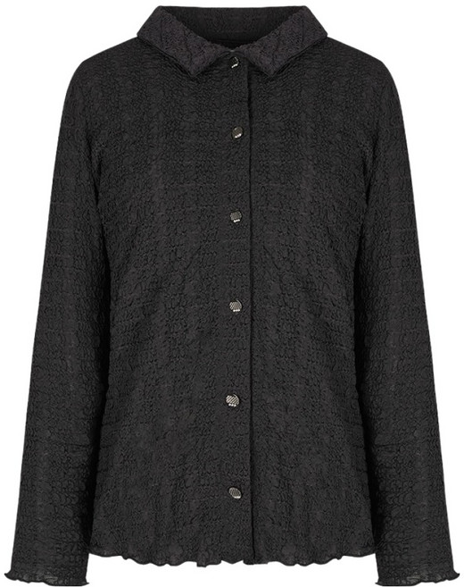 크로커다일 여성용 체형 커버 셔츠형 셋업 가디건 CLDMTS103