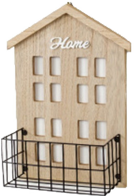 선빛 컬러홈 벽걸이 수납 선반, 우드, 1단