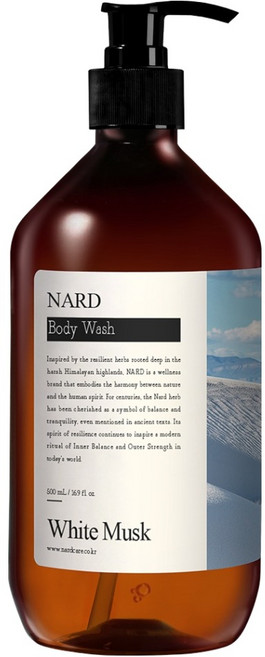 나드 부케가르니 리프레쉬 퍼퓸드 바디워시 화이트머스크향, 500ml, 1개