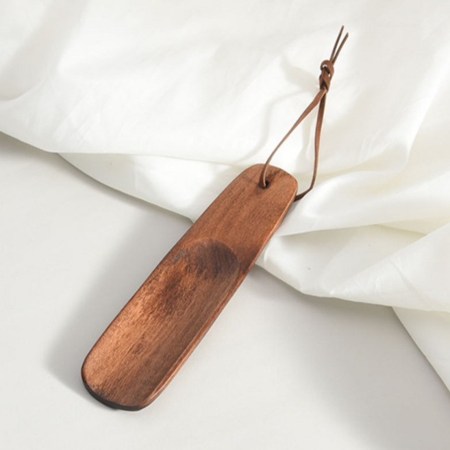 마켓피아 휴대용 걸이형 우드 구두주걱 15.5cm, 혼합색상, 1개