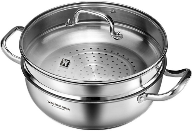 WAGENSTEIGER IH 全不鏽鋼多功能雙層蒸鍋 28cm, 1個