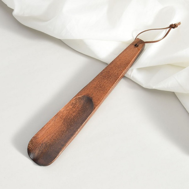마켓피아 휴대용 걸이형 우드 구두주걱 24cm, 혼합색상, 1개