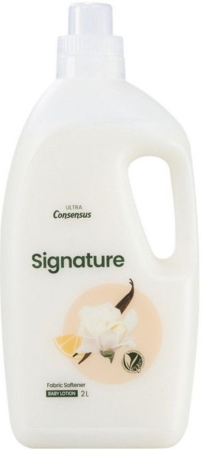 컨센서스 울트라 시그니처 농축형 섬유유연제 베이비로션향, 2L, 1개