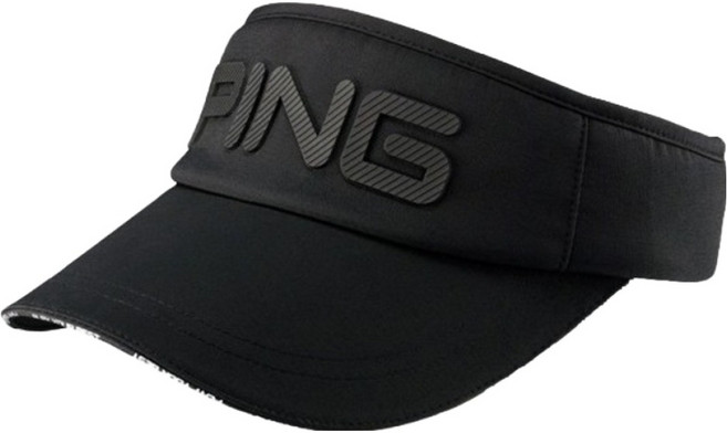 핑 남성용 고주파 와이드 바이저, 블랙, 1개