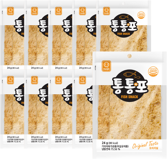 한진식품 통통어포 오리지널, 24g, 10개