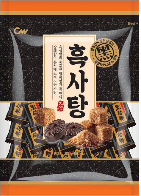 청우식품 흑사탕, 1개, 180g
