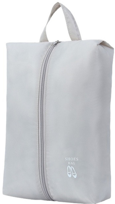 마켓피아 신발 보관 여행용 가방 중앙지퍼, 아이보리, 1개