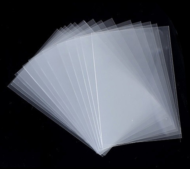 문구담 카드 프로텍터 비닐 슬리브 05 오픈형 0.1 x 65 x 90 mm, 투명, 400개
